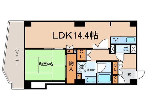 文京ｸﾞﾘｰﾝｺｰﾄﾋﾞｭｰﾀﾜｰ本駒込B棟の物件間取画像